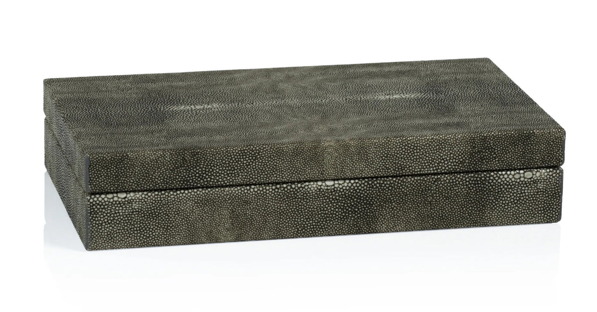 FAUX STINGRAY LEATHER BOX