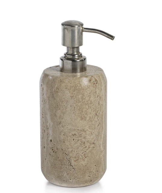 Travertine Marble Soap / Lotion Dispenser