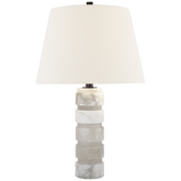 Round Chunky Stacked Table Lamp