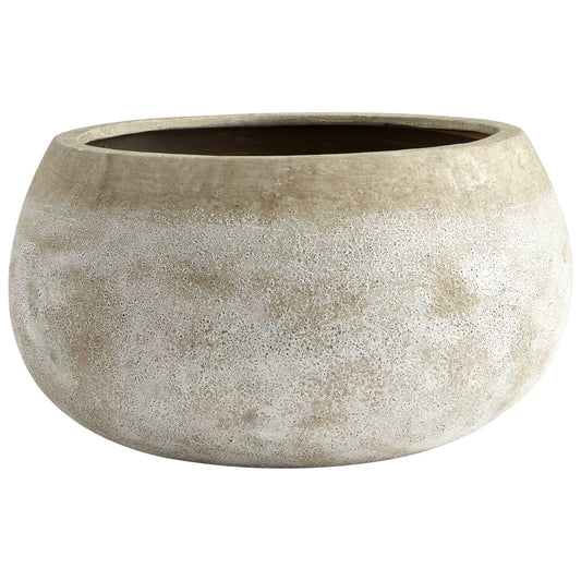 Round Stoney Planter | Ash Stone - Large 