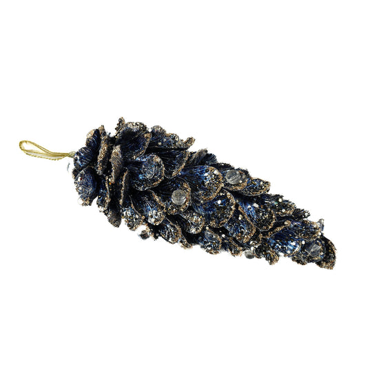XXL SAPPHIRE PINECONE W JEWEL & ROSE GOLD