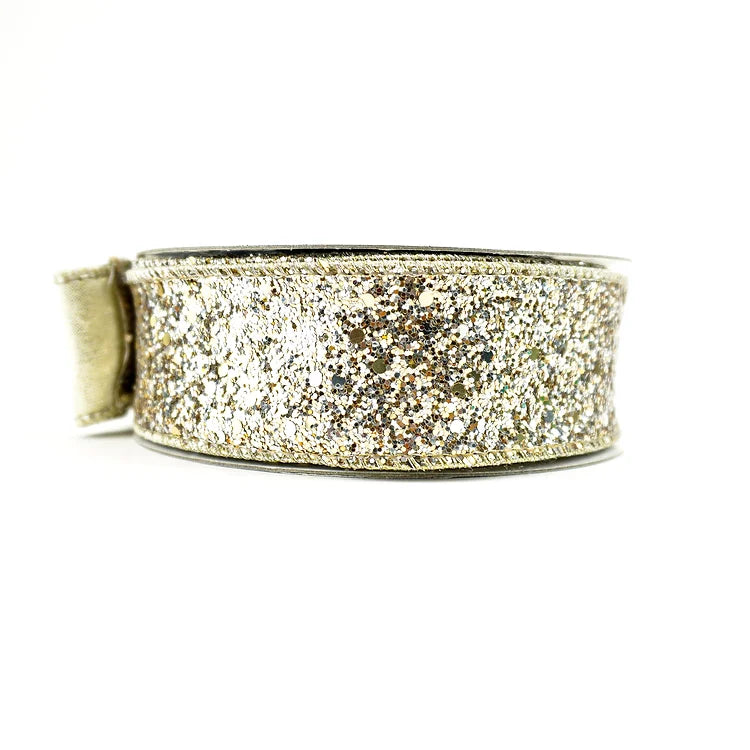 PLATINUM CHUNKY GLITTER 1/5", 10 YRD