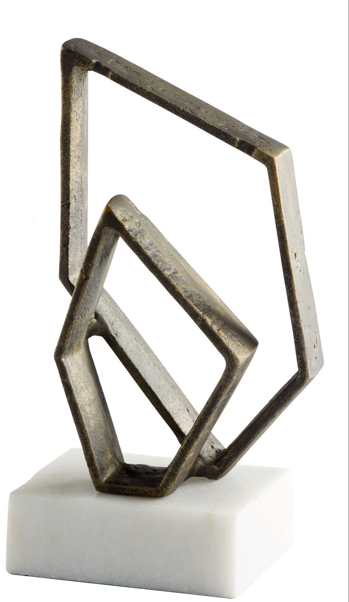 Euclid Bookend Designed by J Kent Martin | White & Bronze
