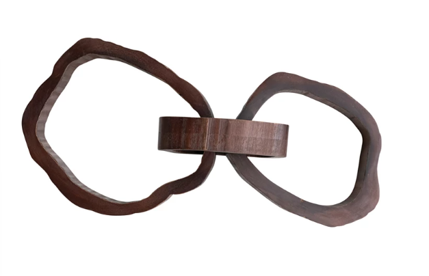 Oversized Acacia Wood Chain w/ 3 Links