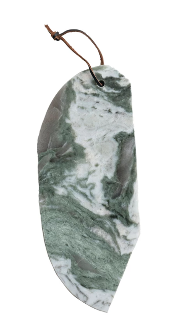 Marble Cheese/Cutting Board w/ Leather Tie