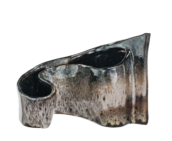 Stoneware Sculpted Planter