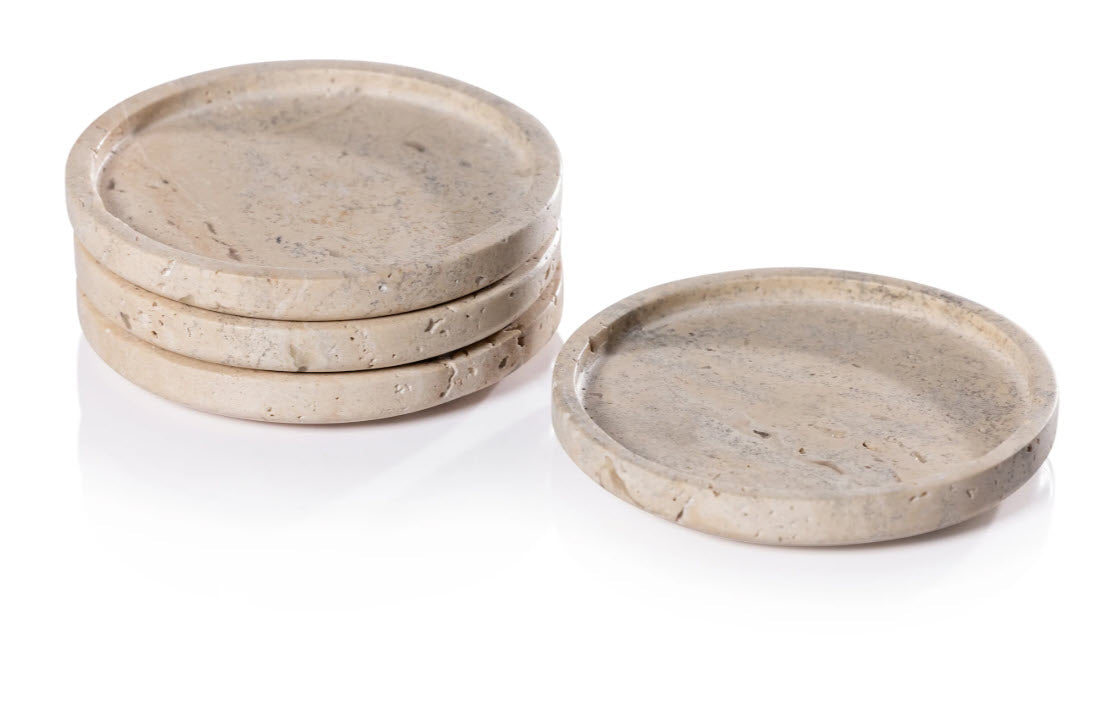 Marble Coaster - Travertine