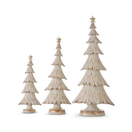 Set of 3 Whitewash Trees