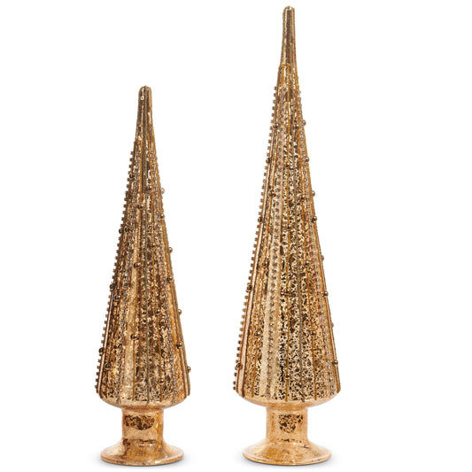 Set of Gold Beaded Trees