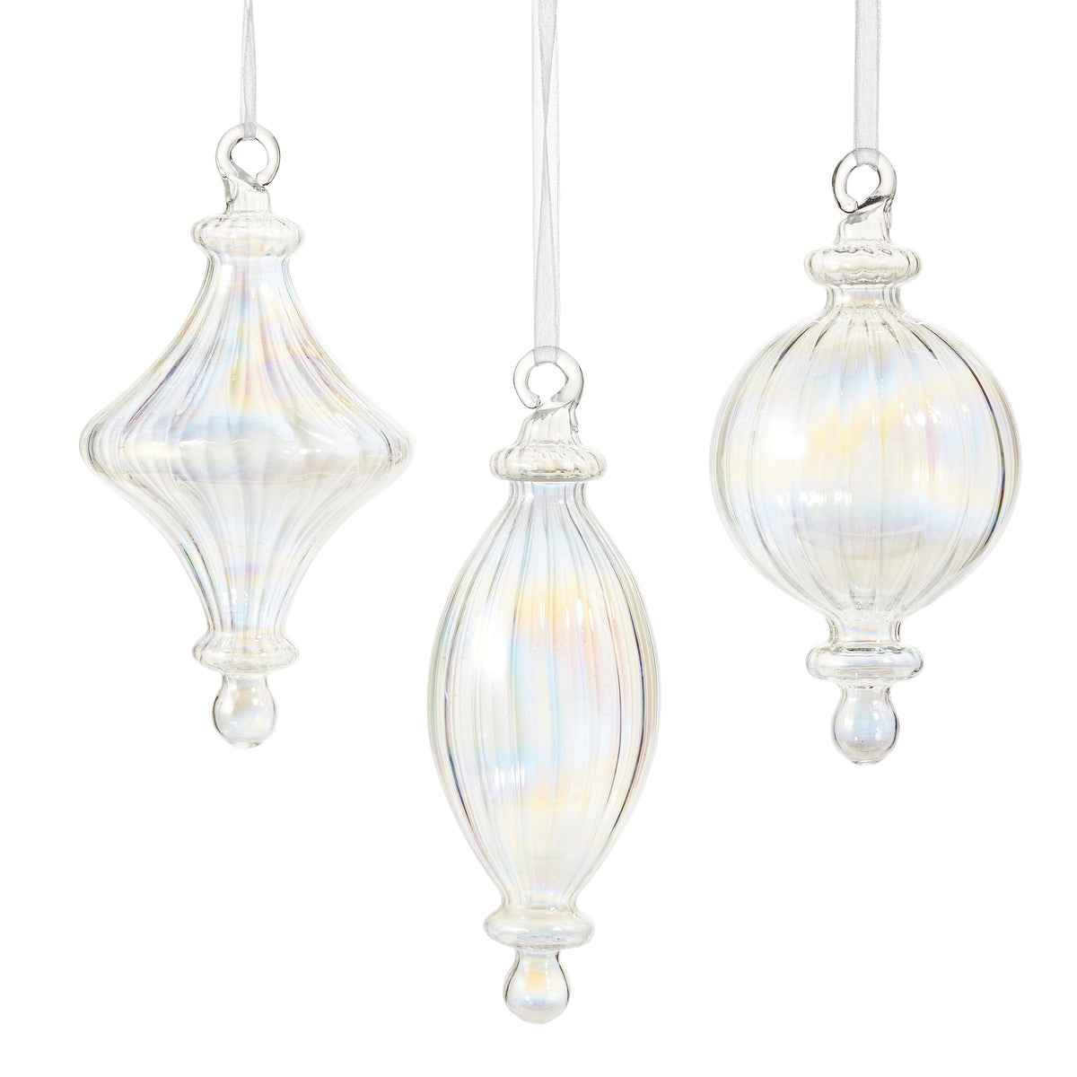 6" Iridescent Ornament
