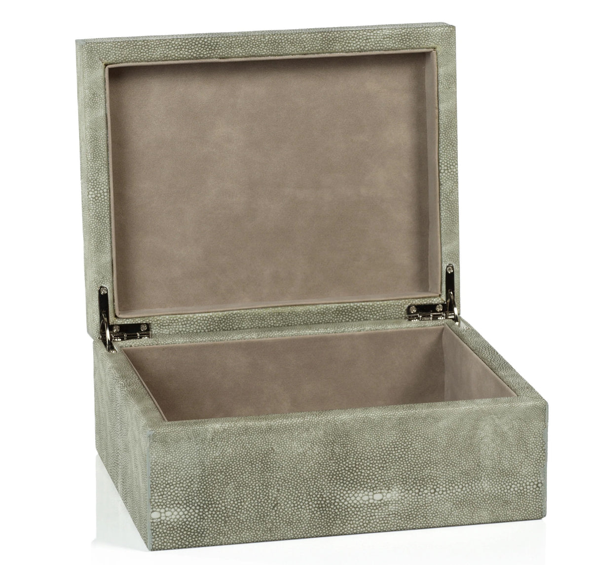 MOOREA SHAGREEN LEATHER BOX
