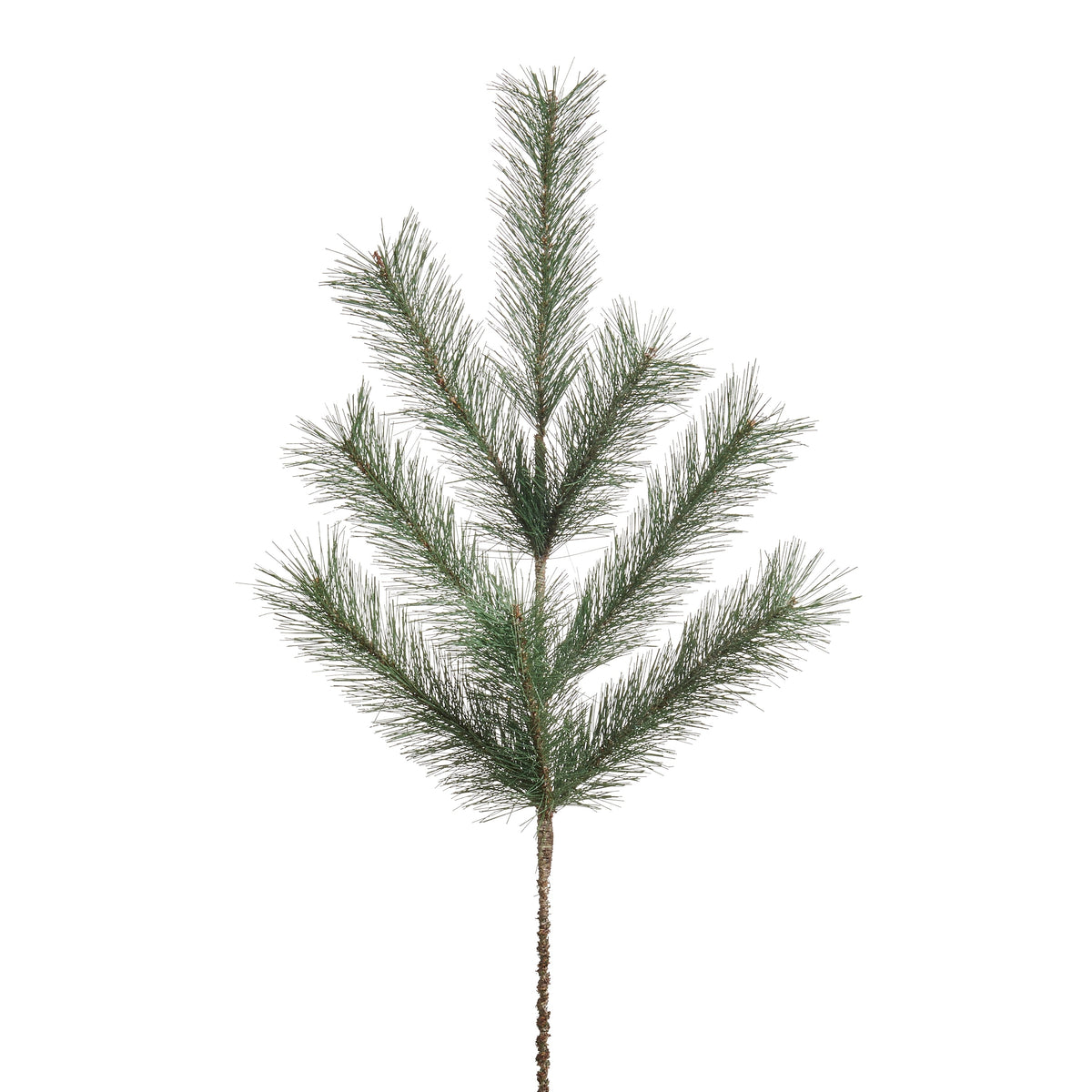 30" Glitter Long Needle Pine Spray
