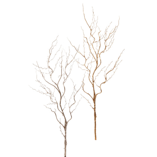 40" Gold and Silver Manzanita Branch