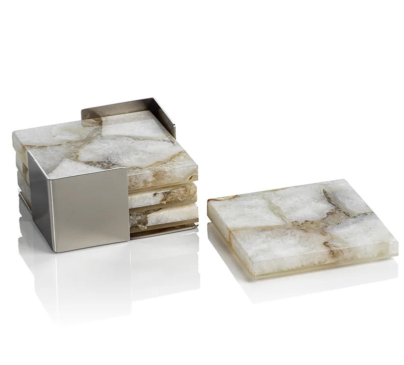 CRETE AGATE COASTERS