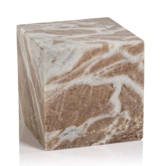 ARABESCATO CUBE BOOKENDS