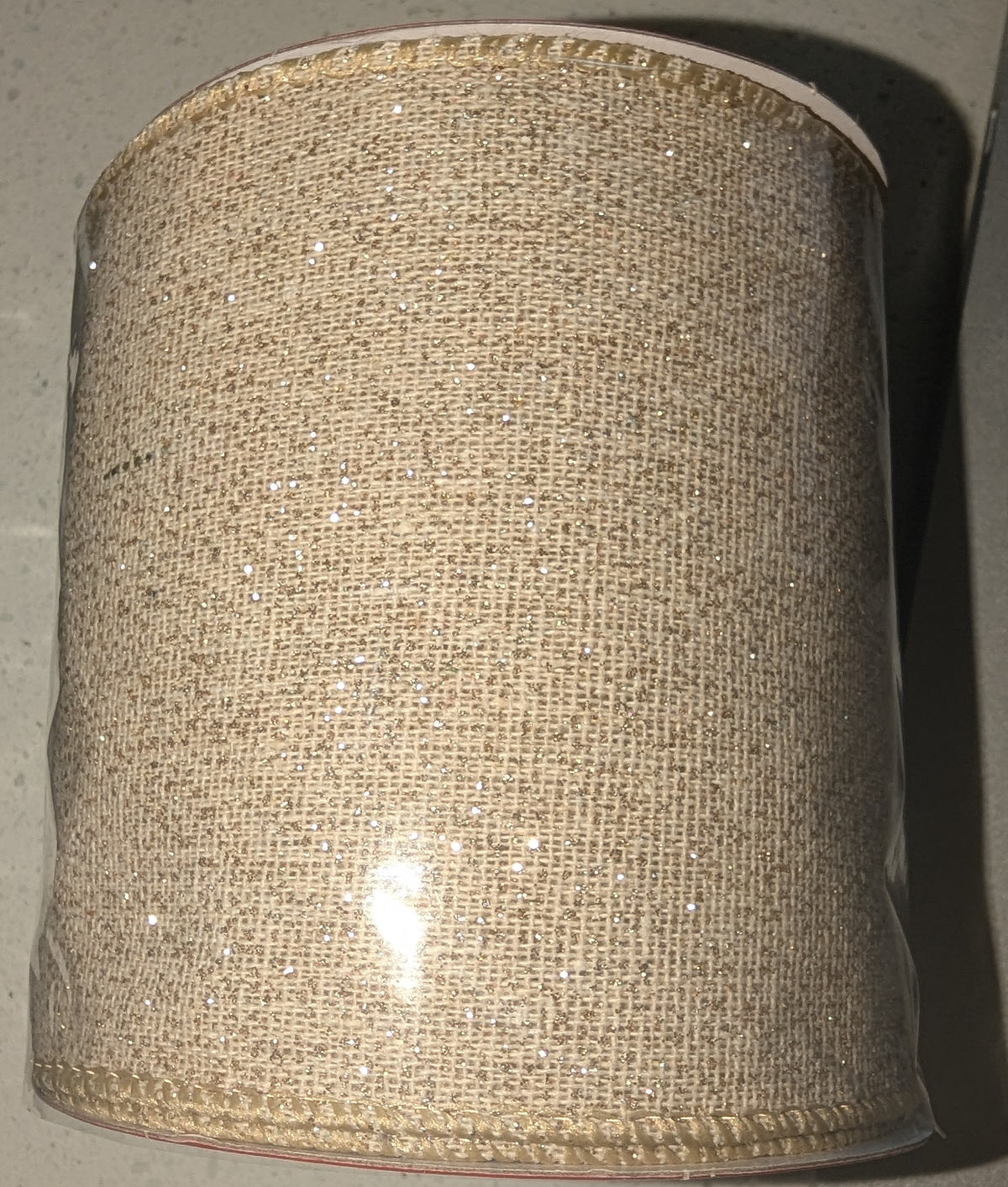 4" Glitter Ribbon, 5 Yd