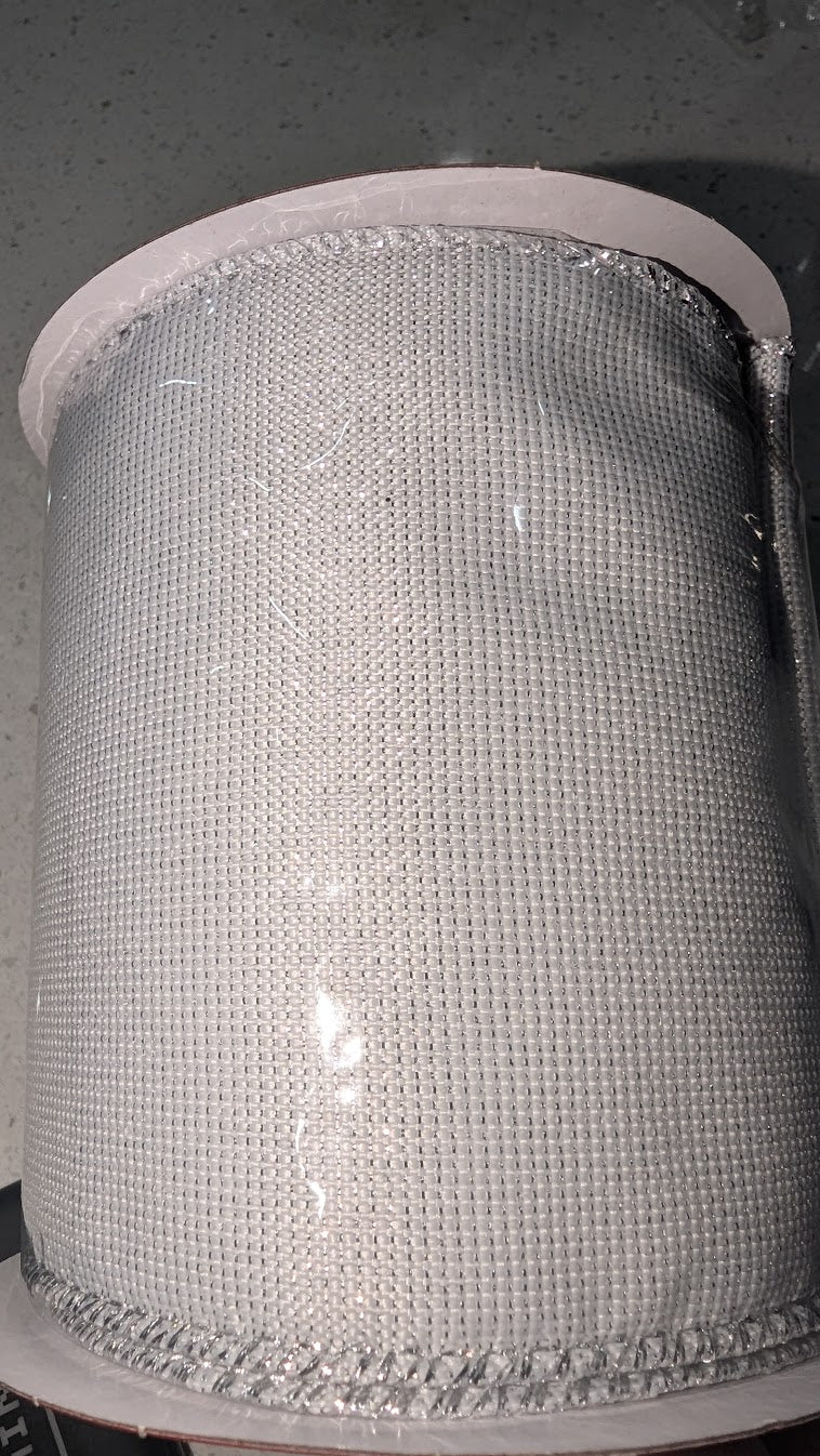 4" Glitter Ribbon, 5 Yd