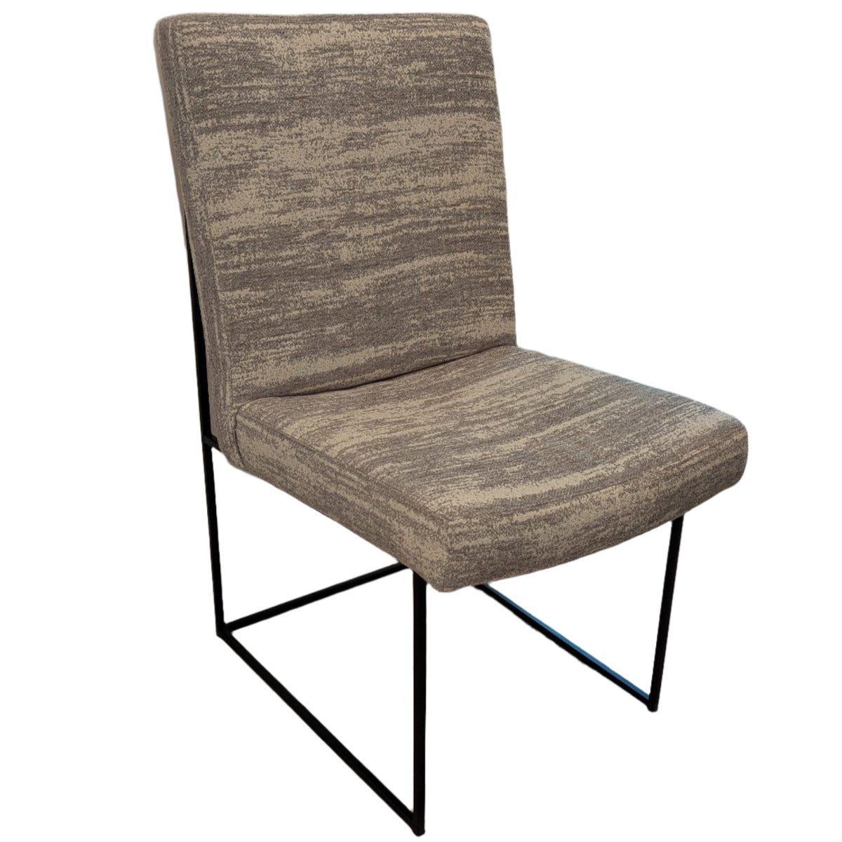 Dining Chair with COM Fabric & Black Base