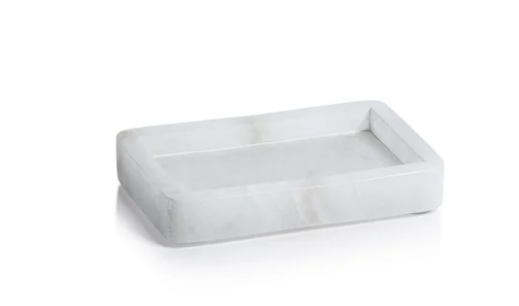 Côte d'Azur Alabaster Rectangular Soap Dish