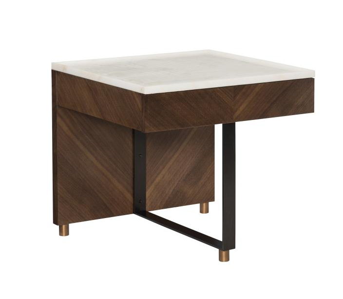 Strut Side Table - Stone Top DISPLAY ONLY