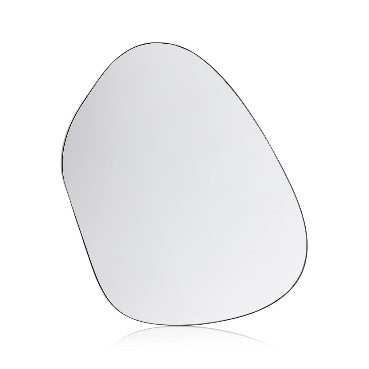 Contour Iron Wall Mirror - Dark Oak
