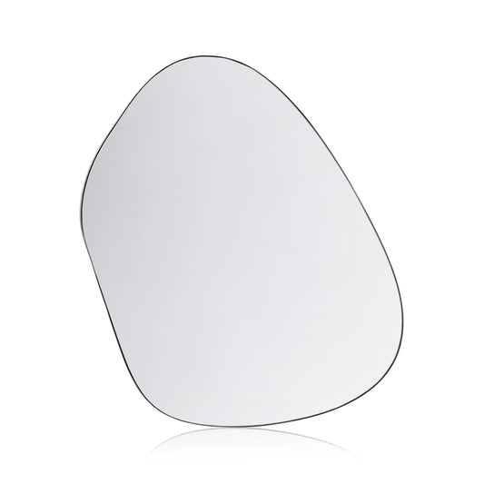 Contour Iron Wall Mirror - Dark Oak