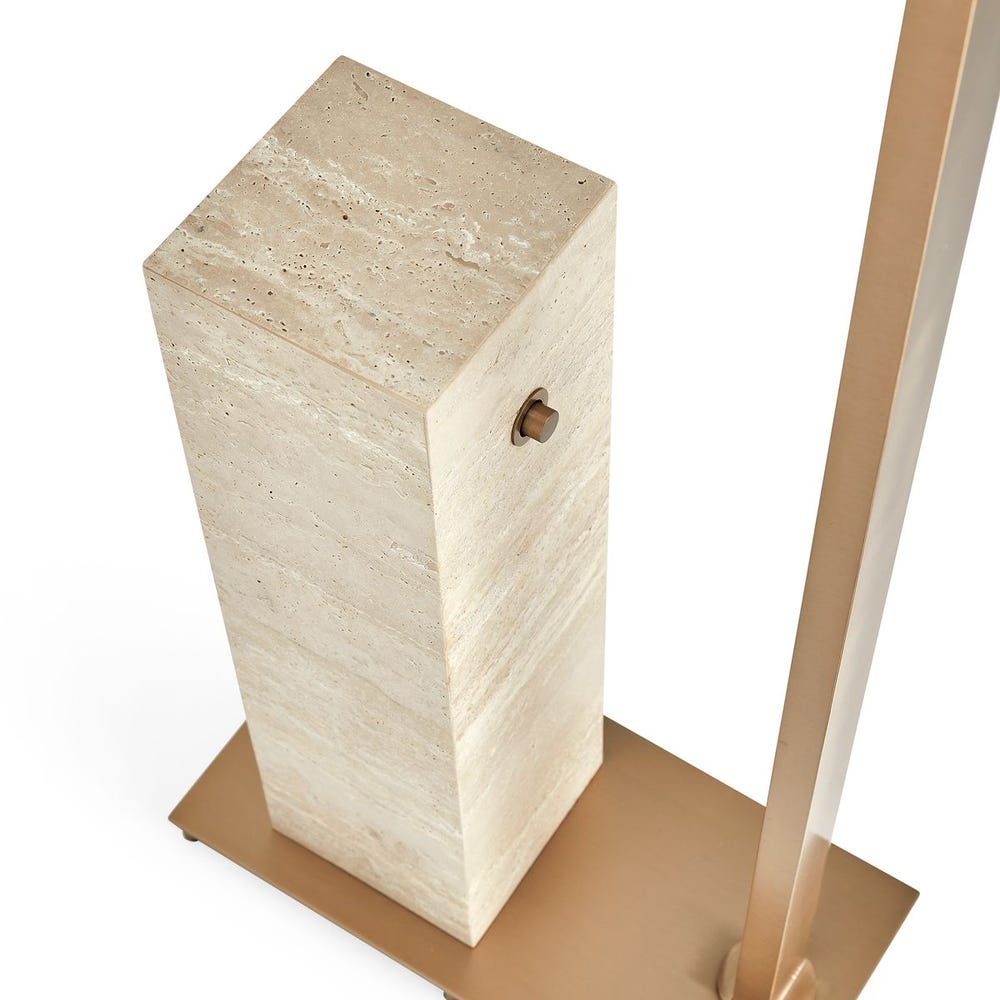 Illume Drink Stand - Travertine/Brass