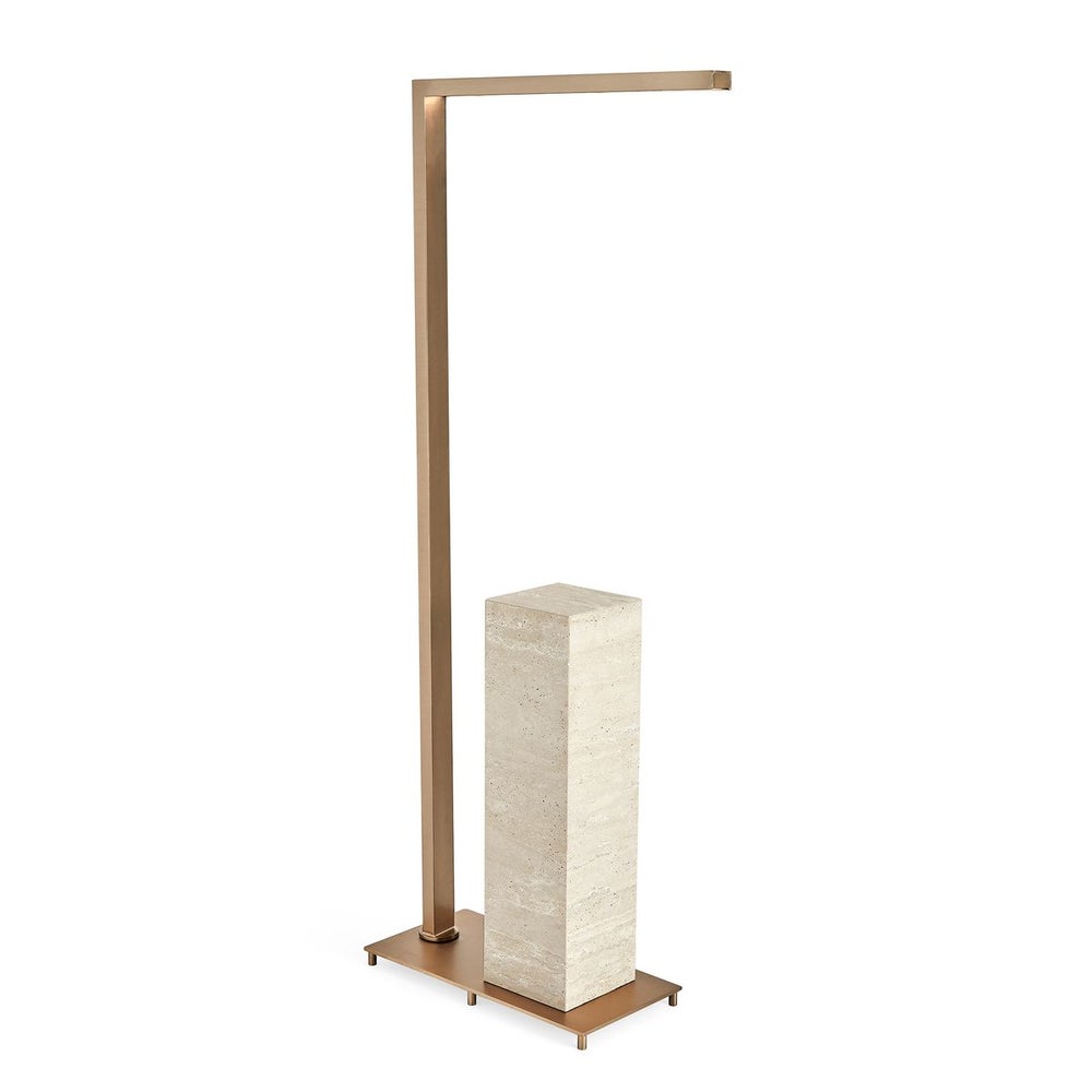 Illume Drink Stand - Travertine/Brass